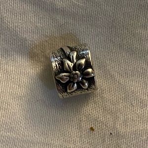 Retired Pandora Poinsettia Charm